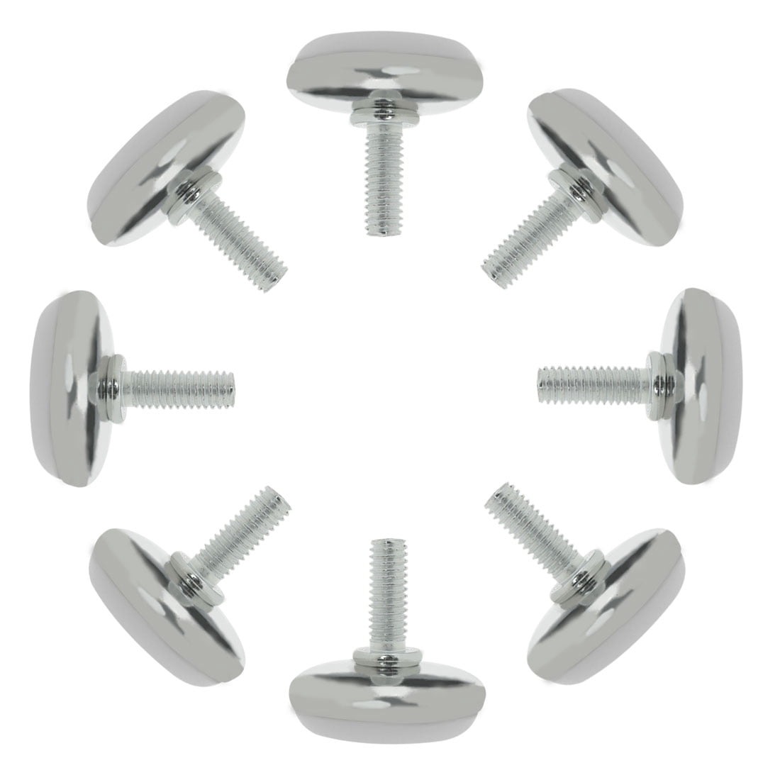 8 Pieds De Nivellement Réglables M8x15x30mm – Lot De 8, Avec écrous T