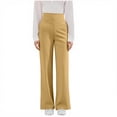 thumbnail image 4 of Nestiefly Girls Flare Bottom Dressy Formal School Uniform Pants Teen Casual Sports Daily Wear Flare Yoga Trousers with Pockets 2026 Khaki 140, 4 of 7