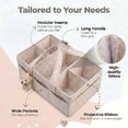 thumbnail image 3 of Baby Diaper Caddy Organizer, Portable Nursery & Car Storage Bin for Diapers & Wipes, Baby Registry Must Have, Boy & Girl Baby Shower Gift, 3 of 7