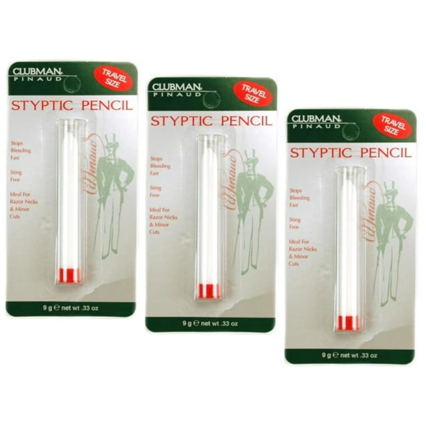 Clubman Styptic Pencil 9g/0.33 oz (Travel Size) x 3