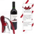 thumbnail image 3 of Premium Zinc Alloy Wine Opener, Octopus Rabbit Lever Corkscrew with Built-in Foil Cutter, Power Wine Opener for Easy Bottle Opening, 3 of 5