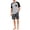 Black, variant on Mens Pajama Set Short Sleeve Shirt and Shorts, Lightweight Breathable Summer Sleepwear, Stretch Color Block Loungewear Pjs Casual Sleep Outfit for Men, S-2XL