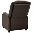 thumbnail image 4 of vidaXL Fauteuil Inclinable de Massage Simili Cuir Marron, 4 of 5