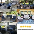 thumbnail image 5 of POCASSY 5PCS Outdoor Sectional Patio Furniture Set with Swivel Chairs, All Weather Wicker L Shape Outdoor Sectional Sofa Outdoor Conversation Set, 5 of 18