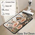 thumbnail image 6 of CURLYOOT Flower Pinks and Butterlfy Indoor Doormat, Non-Slip Absorbent Door Mat 24" x 16", Entrance Floor Mat Washable Entry Doormats for Entryway Front Back Door, 6 of 8
