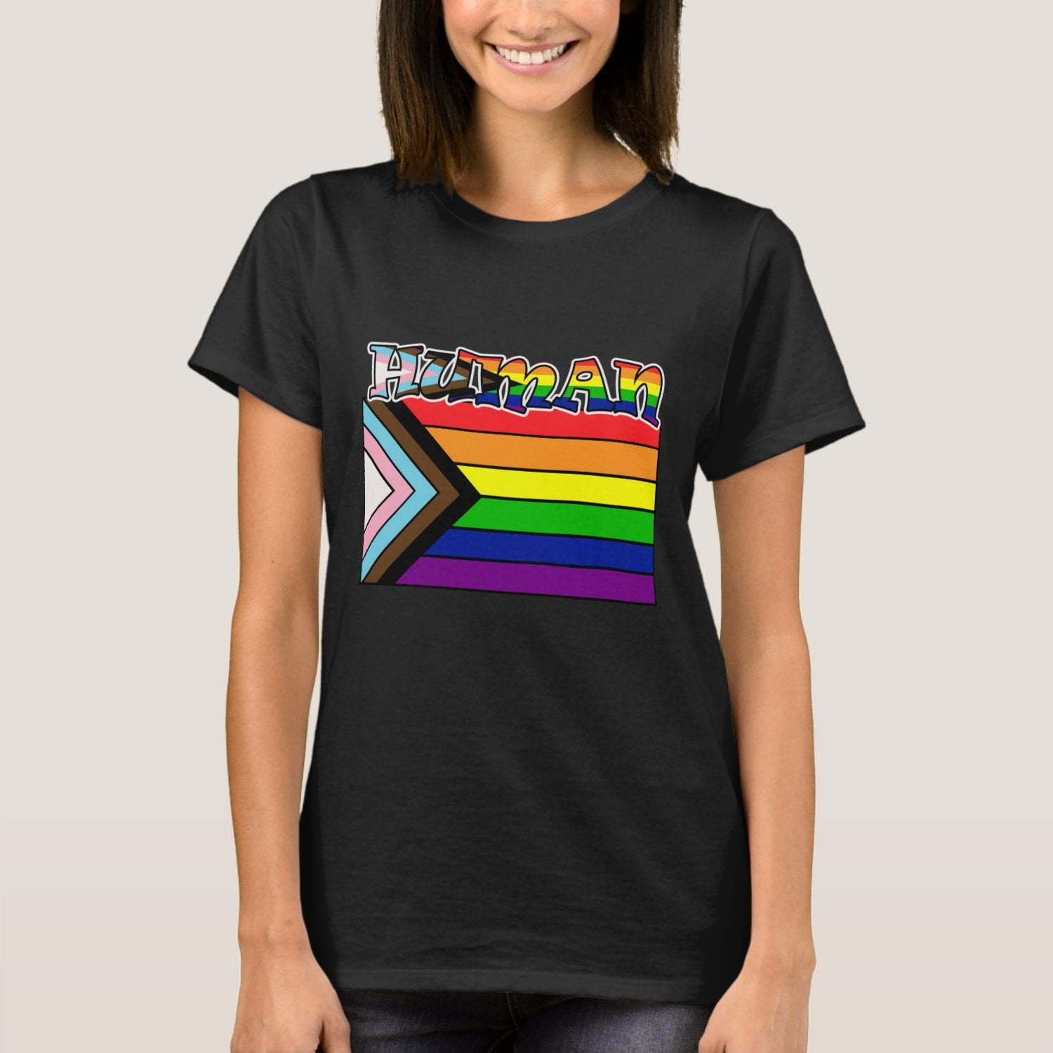 SFNEEWHO Tie Dye T-Shirts Rainbow Human 