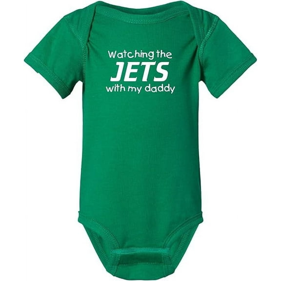 Watching the Jets with my Daddy Baby Bodysuit (Newborn)