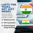 thumbnail image 4 of (2 Pack) India World Flag Magnets - Indian Pride - 5" On Longest Side - Premium Magnet - Choose from Over 200 Countries - for Cars, Refrigerators, Toolboxes, Lockers- Made in USA - MAG0889, 4 of 7