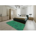 thumbnail image 5 of Ahgly Company Machine Washable Indoor Rectangle Transitional Medium Teal Green Area Rugs, 5' x 8', 5 of 7