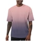 thumbnail image 1 of Tops para hombre, blusas y camisas de cuello redondo y manga corta para hombre, blusas deportivas elásticas informales con estampado degradado para hombre, blusas de cuello redondo y manga corta para, 1 of 3