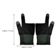 thumbnail image 2 of OUNONA Breathable Black Fingerless Gloves, 1 Pair, Soft Comfortable Material for Gaming, Driving, Outdoor Sports and Activities, 2 of 8