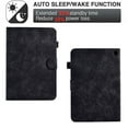 thumbnail image 3 of Tablet Case for Kindle Fire HD8/HD8 Plus 12th 10th Gen 2022/2020, Embossed Pattern PU Leather Book Style Smart Auto Wake/Sleep Cover with Stand Card Slots Magnetic Clasp Shockproof Case,Black, 3 of 9