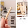 thumbnail image 4 of SHISUYAN Wooden Mini Rolling Pin Toy for Home Use Khaki Color Lightweight Realistic Appearance 12Pcs, 4 of 9