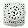 thumbnail image 7 of 12" White Carved Square Ginger Jar, 7 of 7