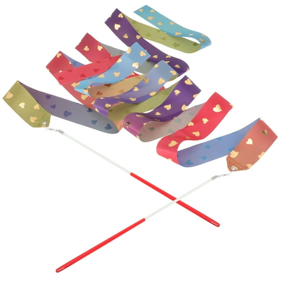 OULII 2 Pcs Rubans de Gymnastique Accessoires de Danse Artistique Charmants et Élégants Jouets pour Enfants