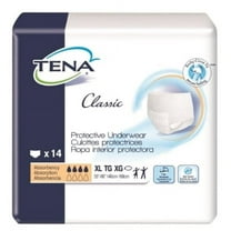 Tena Classic Adult Incontinence Brief, XL, 60-64 Inch-Pack of 14
