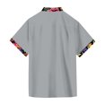 thumbnail image 5 of Hawaiian Shirt For Men, Men's Vintage Button Down Bowling Shirts Short Sleeve Summer Beach Shirt 3XL, 5 of 5