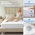 thumbnail image 4 of Protector de colchón impermeable de bambú BEDLORE tamaño King, 4 of 7