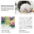 thumbnail image 7 of Charming Unicorn Flannel Blanket Soft Skin-Friendly All-Season Cartoon Themed Throw with Anti-Tear Design Digital Print Knit Fabric for Sofa Bed Car Camping Home Decor Purple Meadow Unicorn, 7 of 7