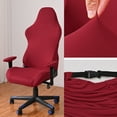 thumbnail image 2 of KARLSITEK Washable Office Chair Cover with 2 Armrest Covers - Removable Computer & Gaming Chair Cover for High Back Seat, Durable Protector Set, 2 of 7