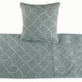 thumbnail image 5 of King Queen Twin Grey Blue Bed Runner with Decorative Throw Pillow Cover, Full Size 68"x18" Bed Runner with Pillow Cover, Linen Quilted Embroidery, Modern Contemporary - Atmosphere, 5 of 5