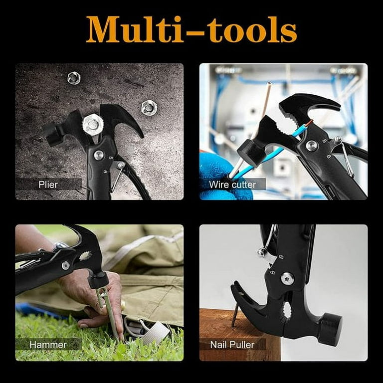 Mini Hammer Camping Multitool iMounTEK Portable Survival Tool 12 in 1