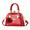 88825-1Red, variant on Women's Patent Leather Top Handle Satchel Bag - Elegant Yellow Clutch Purse with Floral Accent Crossbody Shoulder Bag for Evening Party Wedding