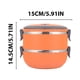 thumbnail image 3 of Lonchera, cajas bento, lonchera portátil de doble capa, lonchera circular para mantener la frescura, lonchera de acero inoxidable con aislamiento para estudiantes y oficinistas, loncheras bento, lonch, 3 of 6