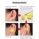 thumbnail image 5 of Vogacara Tapones para los oídos a prueba de sonido Nap Anti-ruido Soft Earbud Moldable Tapones para los oídos impermeables para Type8 NO8 Vogacara CE000196-04B, 5 of 6