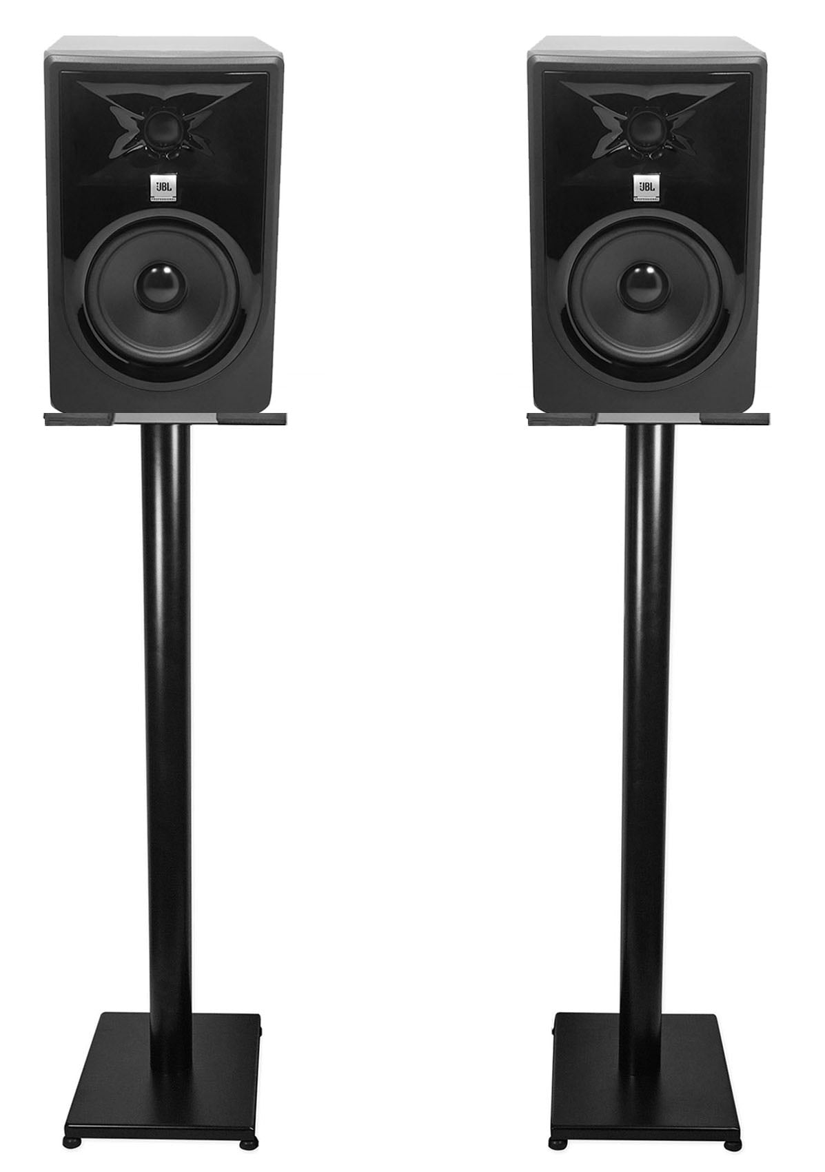 Pair JBL 305P MkII 5" Powered Studio Monitor Monitoring Speakers+37