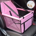 thumbnail image 5 of Bolsa De Asiento Para Perros Bolsa de asiento de coche plegable gato perro asiento elevador hamaca cojín Pet Protector (rosa), 5 of 5