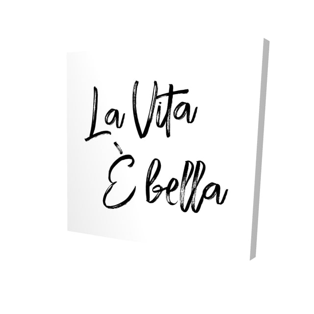 La vita è bella - 36"x36" canvas - Print on demand