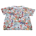thumbnail image 2 of Camiseta para bebé niño Camisetas estampadas de manga corta con estampado floral para bebés de 3 a 6 añosVerde 100 cm, 2 of 14