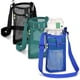 thumbnail image 1 of Portabotellas de agua de 3 piezas con correa, portabotellas de malla con hombro ajustable, portabotellas de agua con correa y bolsa para caminar y viajar, 1 of 5