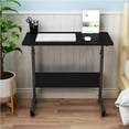 thumbnail image 2 of SOGES Bureau d'Ordinateur Portable Réglable et Mobile avec Fente Intégrée pour Lit et Sofa, Noir, 2 of 5