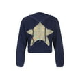 thumbnail image 6 of KOMOO Women Cropped Sweater Cardigan Long Sleeve Knit Hooded Grunge Aesthetic Loose Sweater Outerwear, 6 of 9