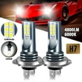 4x H7 Led Headlight Bulb Kit High Low Beam 220w 60000lm Super Bright ...