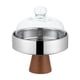 thumbnail image 3 of Soporte de madera para tartas, plato para con tapa, cúpula para tartas, pasteles, aperitivos, bandeja para servir, bandeja para servir, plato Plata, 3 of 8