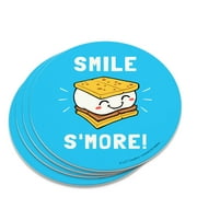 Smile S'More Funny Humor Novelty Coaster Set