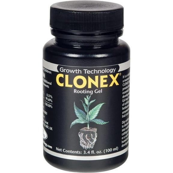 Clonex Rooting Gel 100mL & 6 Hydro Empire Plant Stakes Hormones nutrient produces roots from plant cuttings fast- EPA OK
