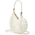 thumbnail image 4 of JKCCZLL Handwoven Seashell Hobo Bags Women Crochet Summer Beach Bag Boho Knitted Evening Clutch Purses Hobo Crossbody Shoulder Bag,Blue,1, 4 of 9