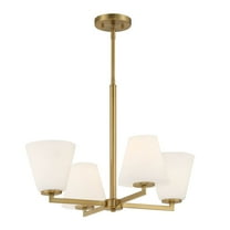 Designers Fountain Palmyra 4 Light Brushed Gold Chandelier, D255M-4CH-BG