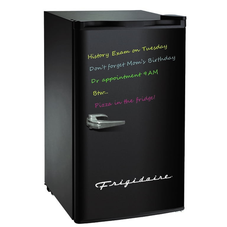 Frigidaire 3.2 Cu ft Retro Dry Erase Compact Refrigerator, (EFR331-BLACK), Black