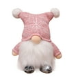thumbnail image 1 of Fiudx Muñecos Navideños de Lana Sin Rostro, Diseño de Pvc Brillante, Color Rojo y Blanco, Decoración para Interiores y Exteriores, Adornos Festivos para Paredes y Árboles, Funciona con Pilas, Tamaño, 1 of 2