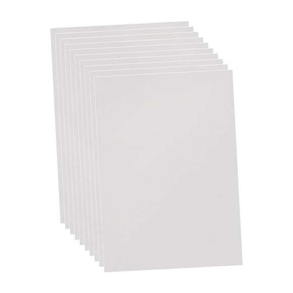 10 piezas de hojas de PVC multiusos, ligeras, flexibles, decorativas, plantilla de bricolaje, película de hoja de arte para proyectos de decoración de Claro