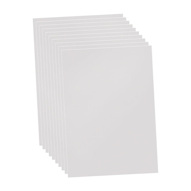 10 piezas de hojas de PVC multiusos, ligeras, flexibles, decorativas, plantilla de bricolaje, película de hoja de arte para proyectos de decoración de Claro