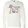thumbnail image 3 of Inktastic Life Is Better at the Lake Fishing Pole with Bobber Long Sleeve T-Shirt, 3 of 5