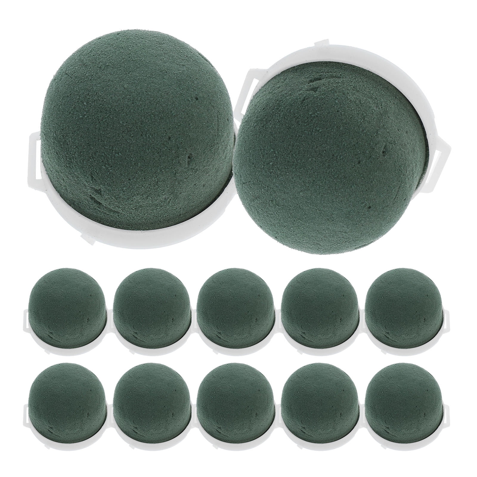 WORGEOUS 12pcs Mini Floral Foam Flower Arranging Foam Blocks Round Floral Foam Mud Wedding Decorations Floral Arrangement Centerpieces For Bottle Decor