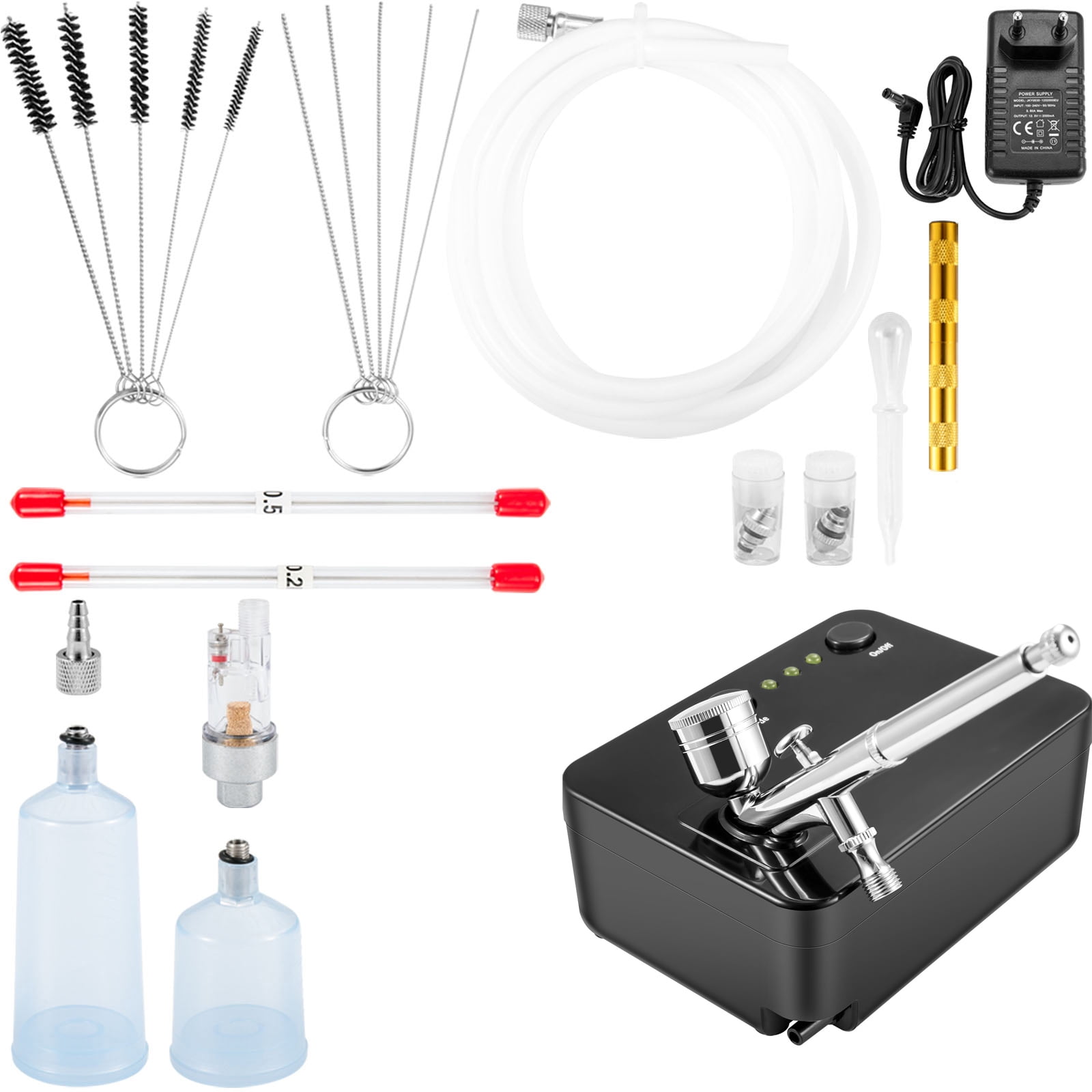 Master Airbrush Kit With Dual Fan Compressor - Professional Gravity Feed Airbrush System For Art, Crafts, Models 9 thumbnail image