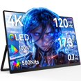 thumbnail image 1 of Monitor portátil Newsoul 4K QLED de 17,3" y 120 Hz con FreeSync, 1 of 8